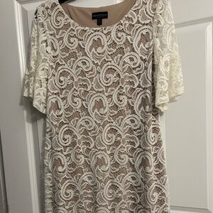 Lace mother of bride dress